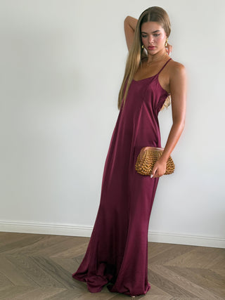 Burgundy Peaky  Dress