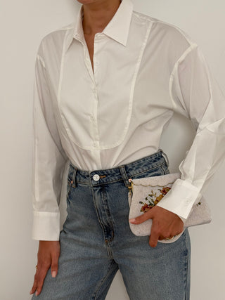 White Button-Down Shirt Belle