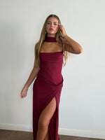 Lawrence burgundy dress