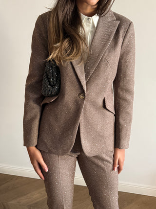 Brown Glitter Suit
