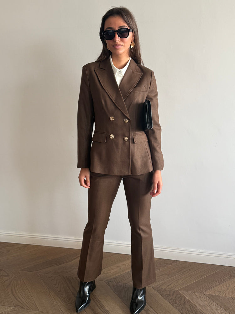 Brown safari suit