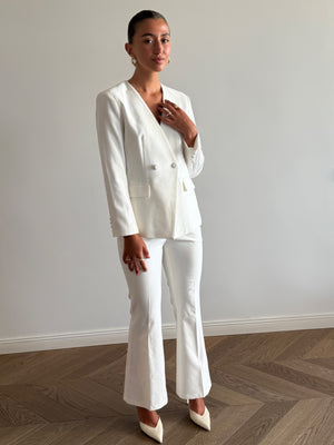 White Croc Suit