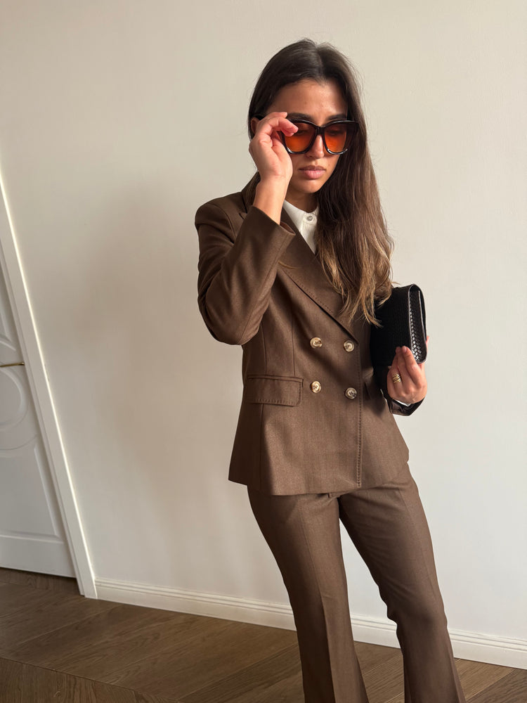 Brown safari suit