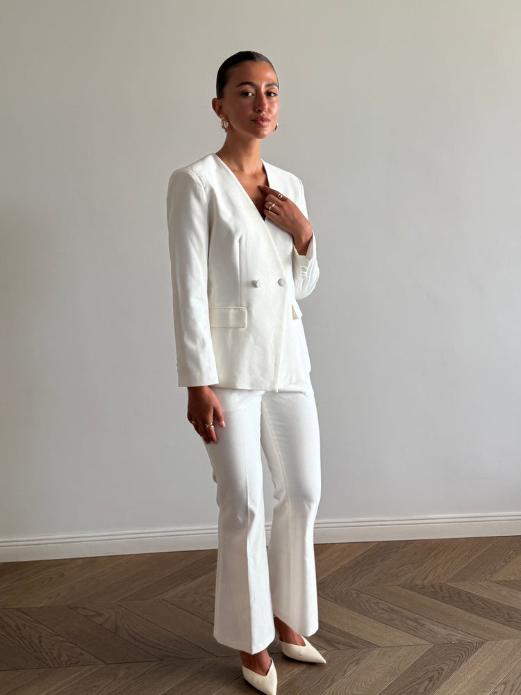 White Croc Suit