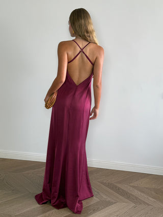 Burgundy Peaky  Dress