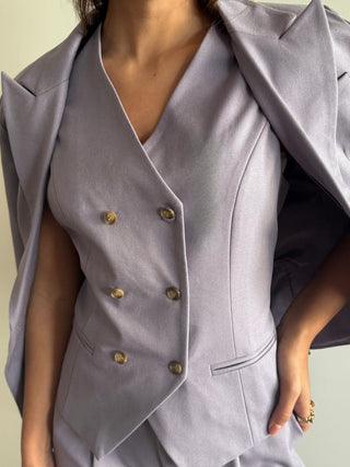 Purple Three-Piece Suit