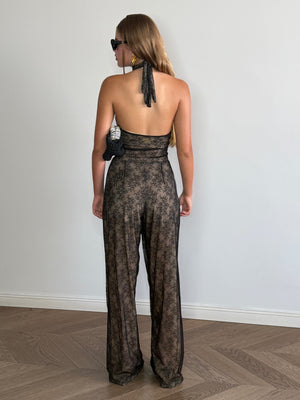 Luxe black overalls