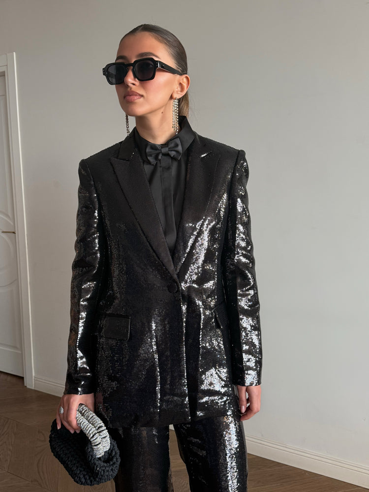 Black sequin suit