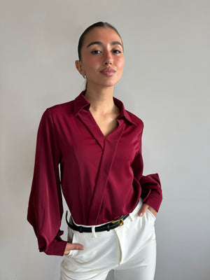 Cherry button-down shirt