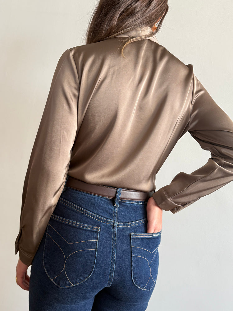 Bronze Semyonov button-down shirt