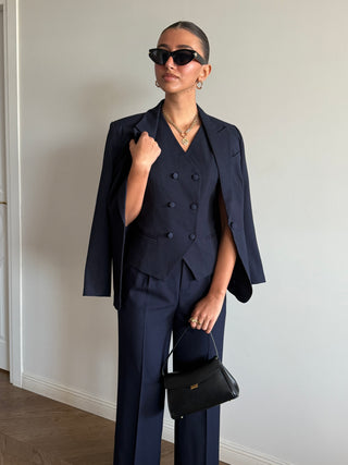 Navy Three-Piece Suit