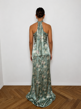 Green Floral Pari Dress