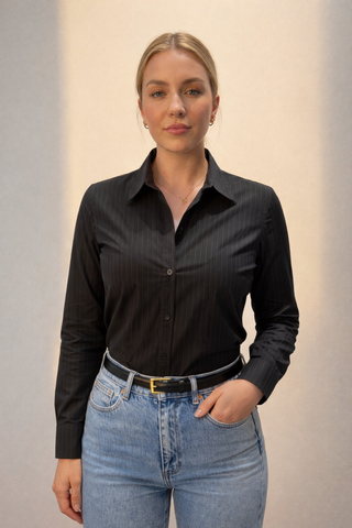 Striped Button-Down Shirt