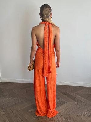 Orange Sissy Overalls