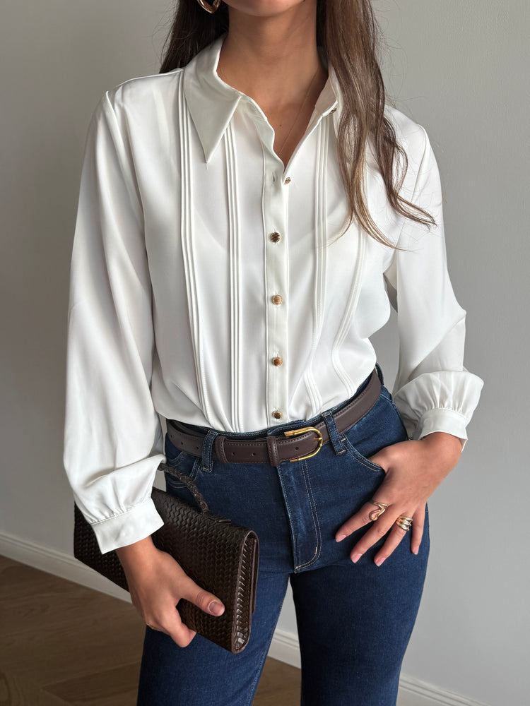 Zadik cream Button-Down Shirt