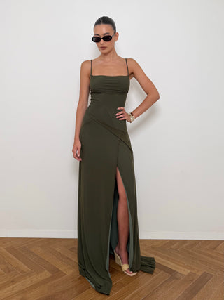Lawrence Olive Dress