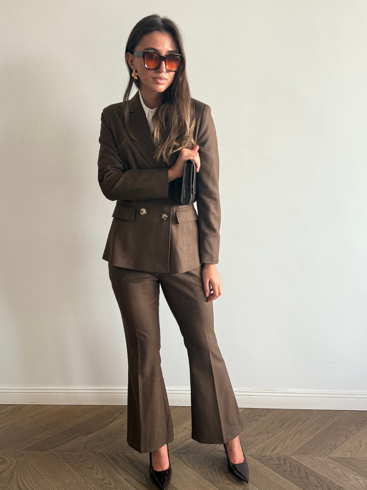 Brown safari suit