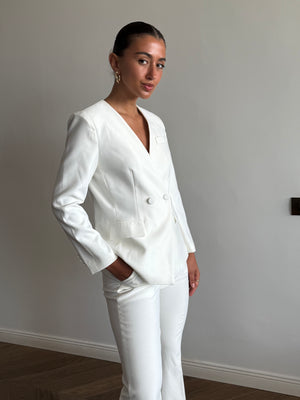 White Croc Suit