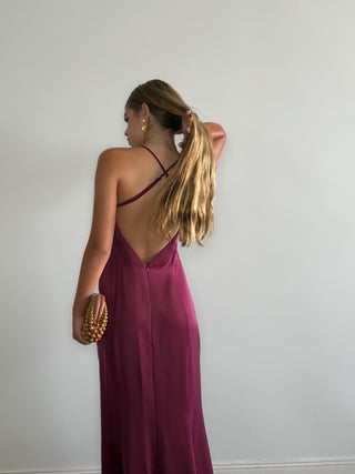 Burgundy Peaky  Dress