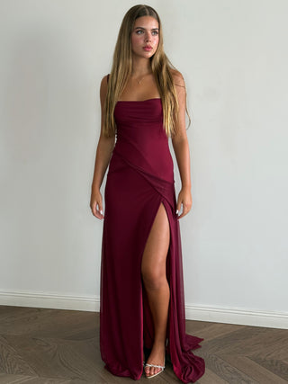 Lawrence burgundy dress