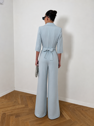 Clarins Light  Blue Jumpsuit