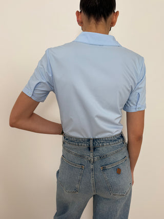 Light Blue Button-Down Shirt Nida