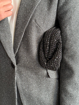 Gray Glitter Suit