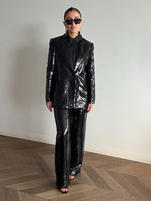 Black sequin suit