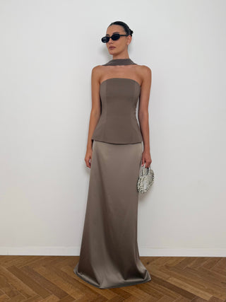 Champagne Corset and Skirt