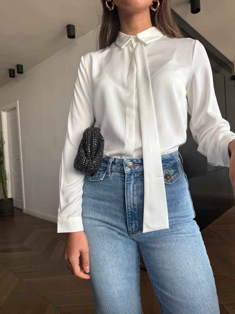 Button-down shirt and tie