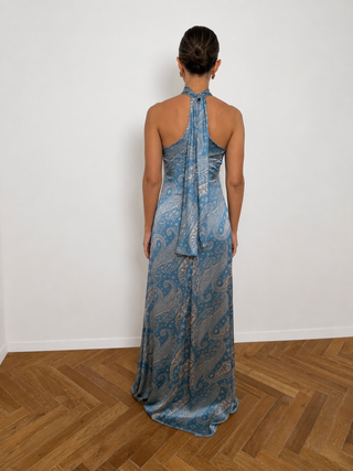 Light Blue Paisley Pari Dress