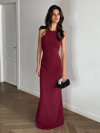 Kate Burgundy Maxi Dress