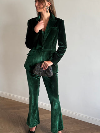 Green Velvet Suit
