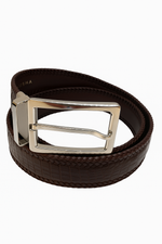 Brown crocodile belt