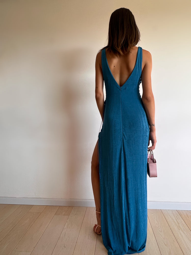Samantha Blue Maxi Dress