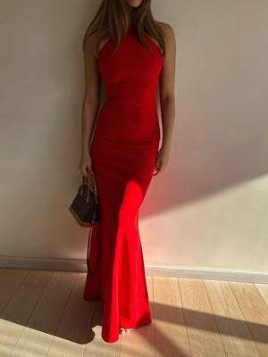 Red Kate maxi dress