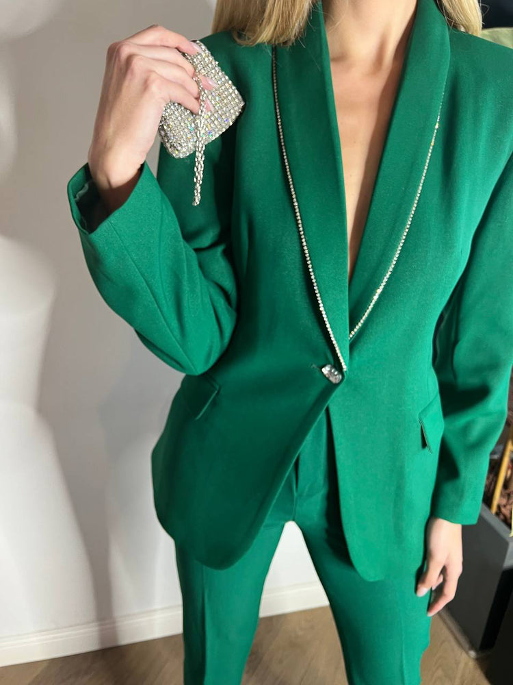 Green Gabbana suit